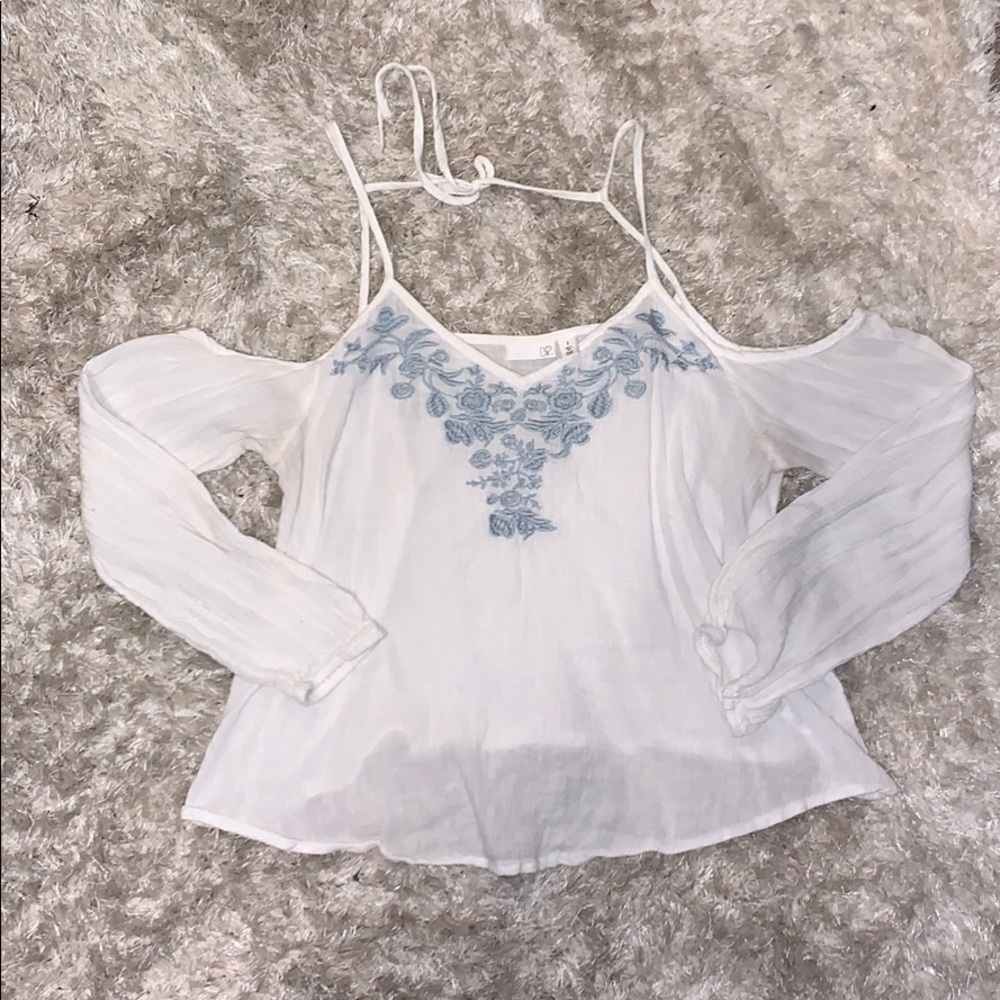 Off the Shoulder White Top